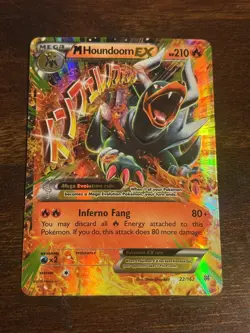 Mega Houndoom EX 22/162 Breakthrough Holo Pokemon Card - Image 1
