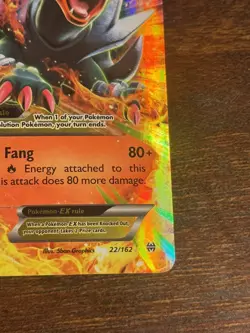 Mega Houndoom EX 22/162 Breakthrough Holo Pokemon Card - Image 4