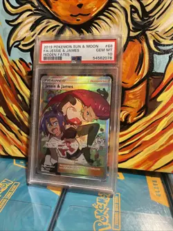 Pokemon TCG Jessie & James Trainer Full Art Ultra Rare Card 68/68 Hidden Fates - Image 5