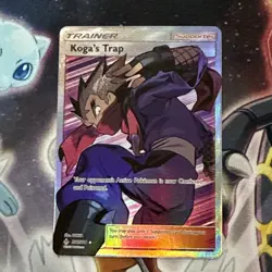 Koga’s Trap 211/214 Full Art FA Unbroken Bonds Pokemon Card NM - Image 1