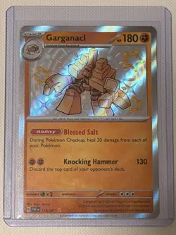 Garganacl 178/091 2024 S&V Paldean Fates Pokemon Card Shiny Holo Rare - NM/M - Image 1