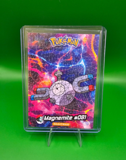 2025 Pokemon Stained Glass Crystal Card Collection Magnemite #081 - Image 1