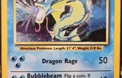 Pokemon Gyarados 100 HP Holo Rare Base Set 6/102 Wizards Card 1999 - Image 3