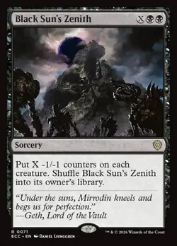 1x Black Sun's Zenith NM Eng MTG - Lorwyn Eclipsed Commander - Image 1