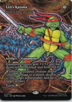 MTG Teenage Mutant Ninja Turtles Eternal-Legal #18 Leo's Katana - Image 1