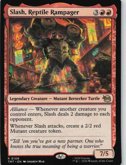 MTG Teenage Mutant Ninja Turtles #108 Slash, Reptile Rampager - Image 1