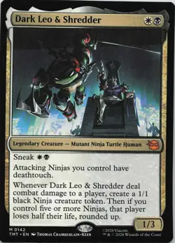 MTG Teenage Mutant Ninja Turtles #142 Dark Leo & Shredder - Image 1