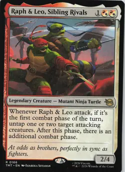 MTG Teenage Mutant Ninja Turtles #166 Raph & Leo, Sibling Rivals - Image 1