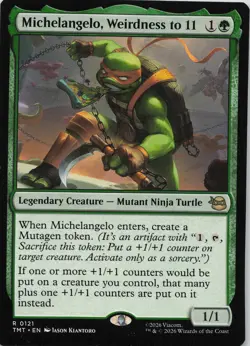 MTG Teenage Mutant Ninja Turtles #121 Michelangelo, Weirdness to 11 - Image 1