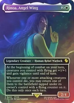Rinoa, Angel Wing (Borderless Foil) #450, Commander: Final Fantasy FFVIII NM - Image 1