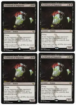 Archfiend of Depravity x4 4x 2015 Fate Reforged PLAYSET Black Creature MTG NM A1 - Image 1