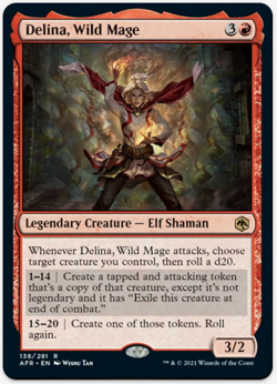 1 x Delina, Wild Mage - AFR - LP - MTG - Image 1