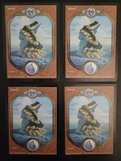 Unglued Island x4 Full Art Land MTG 1998 Vintage Basic Land Playset Price: $34.9 - Image 1