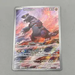 Groudon 199/182 Illustration Rare Pokemon TCG Paradox Rift Holo - Image 1