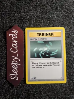 Energy Removal 92/102 - 1ST EDITION SHADOWLESS - Pokemon Base Set Trainer - NM - Image 1