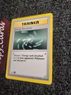 Energy Removal 92/102 - 1ST EDITION SHADOWLESS - Pokemon Base Set Trainer - NM - Image 2