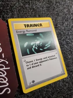 Energy Removal 92/102 - 1ST EDITION SHADOWLESS - Pokemon Base Set Trainer - NM - Image 3