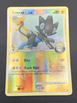 Pokemon Card Luxray GL 9/111 Platinum Rising Rivals Reverse Holo Rare - Image 1
