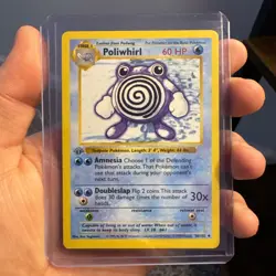 Pokemon TCG Poliwhirl 1st Edition Shadowless Base Set - Image 1