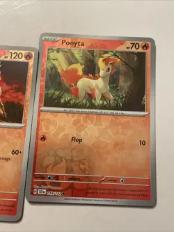 Rapidash Pokemon | 020/142 | Reverse Holo And Ponyta Reverse Foil - Image 2