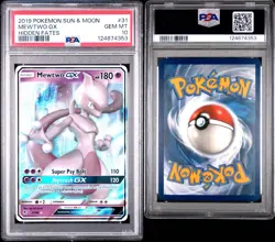 Pokemon Mewtwo GX Hidden Fates #31/68 PSA 10 Gem Mint - Image 3