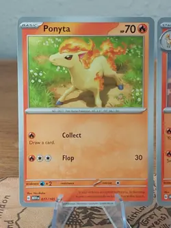 Pokemon Scarlet Violet 151 078 & 077/165 Rapidash & Ponyta NM Normals - Image 2