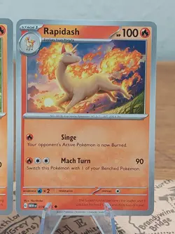 Pokemon Scarlet Violet 151 078 & 077/165 Rapidash & Ponyta NM Normals - Image 3