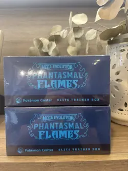 Pokemon TCG Mega Evolution Phantasmal Flames Pokemon Center ETBs (2X) - Image 5
