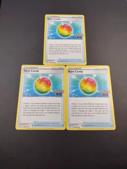 3x Rare Candy 069/078 Pokemon Go NM 2022 - Image 1
