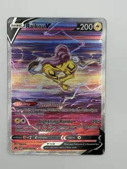 Pokemon TCG Raikou V Ultra Rare Holo GG41 Crown Zenith Galarian Gallery - Image 1
