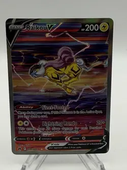 Pokemon TCG Raikou V Ultra Rare Holo GG41 Crown Zenith Galarian Gallery - Image 4