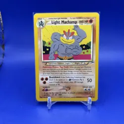 Light Machamp 25/105 Neo Destiny Regular Rare 1999 WOTC Pokemon TCG LP - Image 1