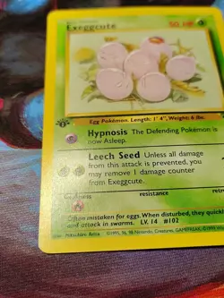 EXEGGCUTE 1ST EDITION - 52/64 WotC Pokemon TCG Jungle Set - Image 5