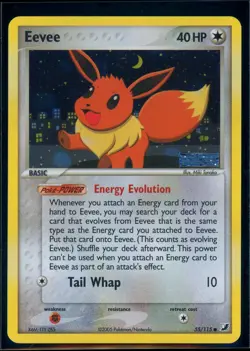 Pokemon EX UNSEEN FORCES - #55/115 Eevee - Reverse Holo - ENG - NM/M - Image 1