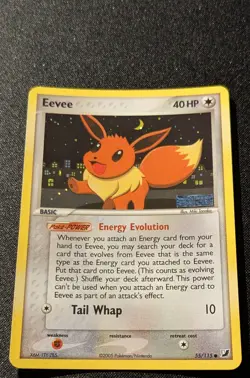 Pokemon EX UNSEEN FORCES - #55/115 Eevee - Reverse Holo - ENG - NM/M - Image 4