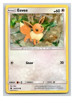 Pokemon TCG Eevee Let's Play Eevee! 155/214 Exclusive Cracked Ice Holo PP4 - Image 1