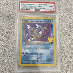 Pokemon Dark Gyarados Celebrations Classic Collection Holo 8/82 PSA 9 2021 - Image 1