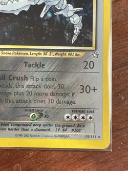STEELIX 1st Edition 15/111 HOLO Neo Genesis Pokemon #15 WOTC 2000 First Ed - Image 4