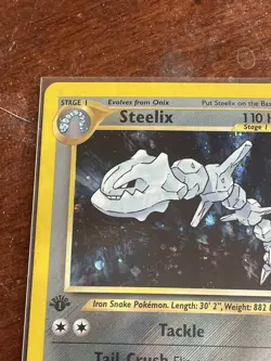 STEELIX 1st Edition 15/111 HOLO Neo Genesis Pokemon #15 WOTC 2000 First Ed - Image 5