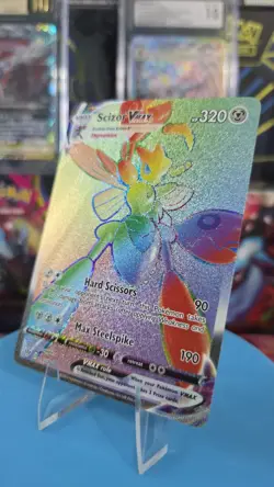 Scizor VMAX Secret Rare 193/189 Full Art Holo Darkness Ablaze Pokemon TCG - Image 1