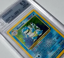 [BGS 8.5] 1999 HOLO BLASTOISE POKEMON BASE SET #2/102 UNLIMITED VINTAGE W/ SUBS - Image 3