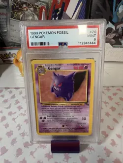 Pokemon 1999 Fossil Gengar 20/62 PSA 9 Unlimited Vintage Rare - Image 1