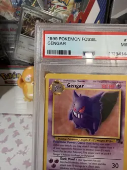 Pokemon 1999 Fossil Gengar 20/62 PSA 9 Unlimited Vintage Rare - Image 2
