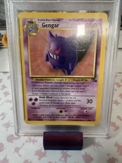Pokemon 1999 Fossil Gengar 20/62 PSA 9 Unlimited Vintage Rare - Image 4