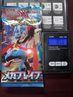 Heavy 8.56g Pokemon Sealed Mega Brave Japanese Booster Pack - Image 1