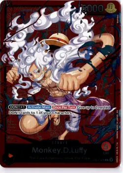 Monkey.D.Luffy ST21-001 ONE PIECE Tcg Card Game NM RED Leader - Image 1