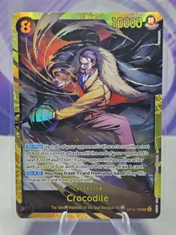 One Piece Crocodile OP14-120 Secret Alternate Art Foil The Azure Sea's Seven NM - Image 1