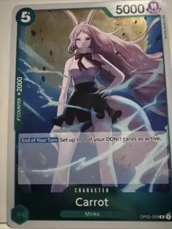 ONE PIECE Carrot R OP02-029 Paramount War English - Image 1