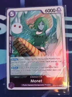 One Piece OP14 Dash Pack Monet Single OP14-074 R The Azure Sea's Seven Foil NM - Image 1