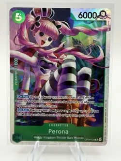 One Piece TCG Perona OP14-033 SR The Azure Sea's Seven Foil English NM - Image 1